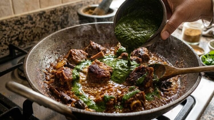 Saag Gosht Recipe
