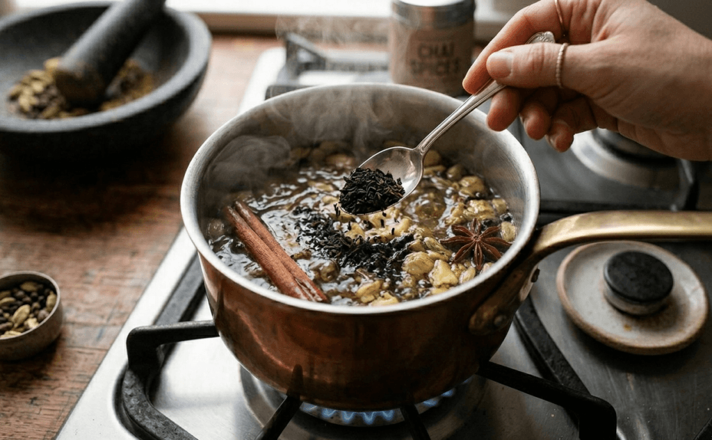 Recipe Masala Chai on Desi Bites