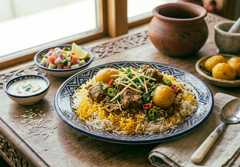 Memon Biryani recipe on Desi Bites 