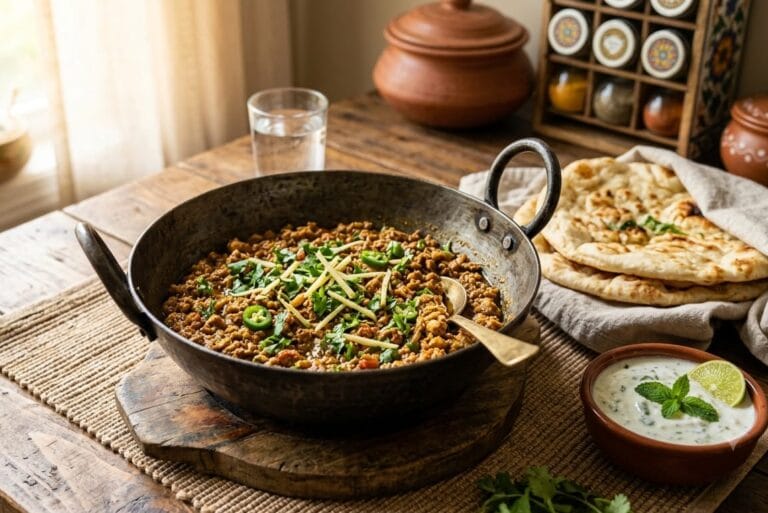 Chicken Keema Recipe on desi bites