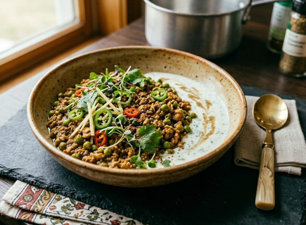 Recipe Chicken Keema on desi bites