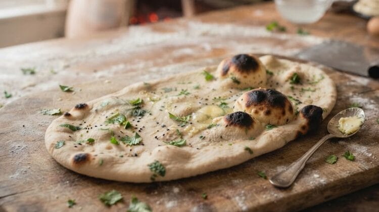 Garlic Naan Recipe on Desi Bites