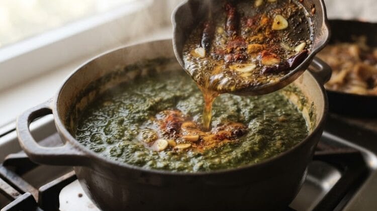 Palak Daal on Desi Bites
