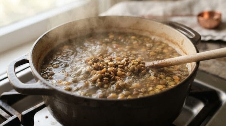Palak Daal on Desi Bites